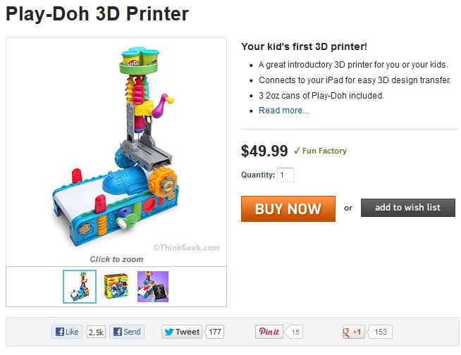 3D Printing with Play-Doh