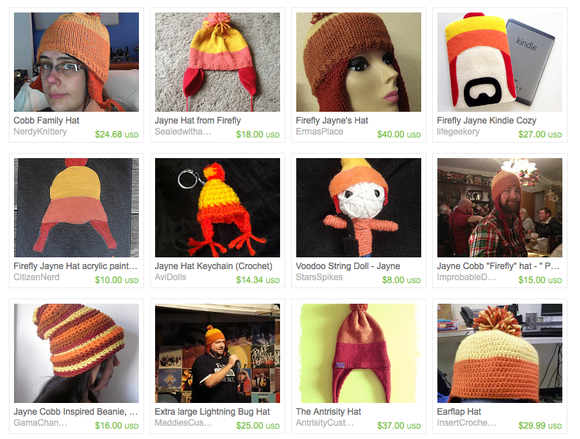 The Etsy market is full of unofficial, handmade hats.