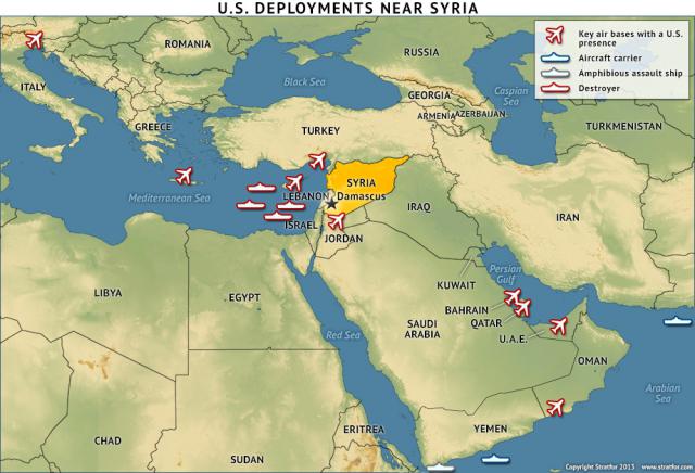 US deployments near Syria 20130828