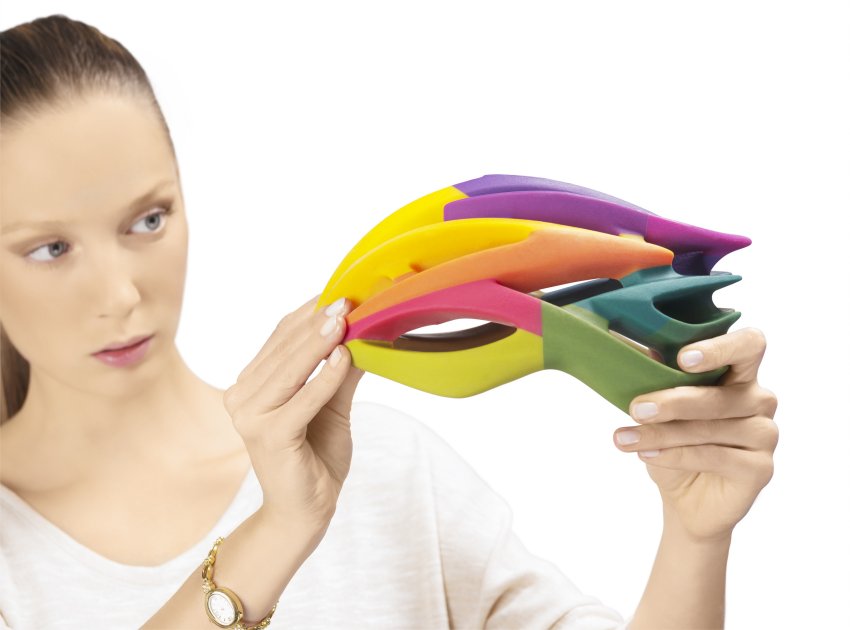 Stratasys colour 3D printed helmet