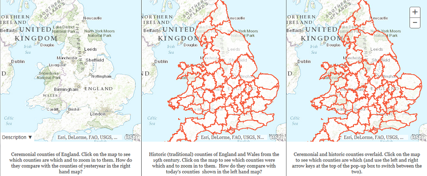 English county maps