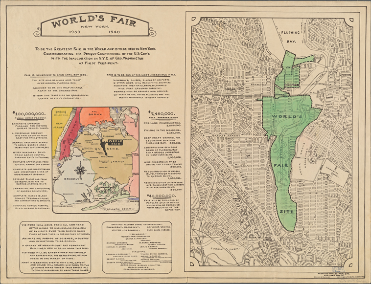 World's Fair New York 1939-1940. Proposed World's Fair site.