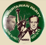 Clark-Koch LP 1980 election button
