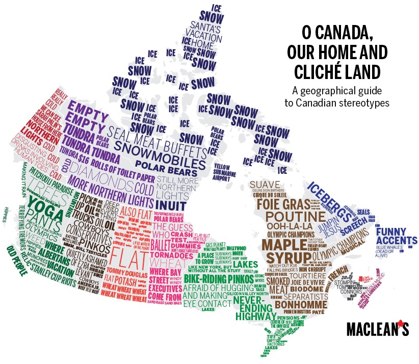 Canadian provinces by clichés