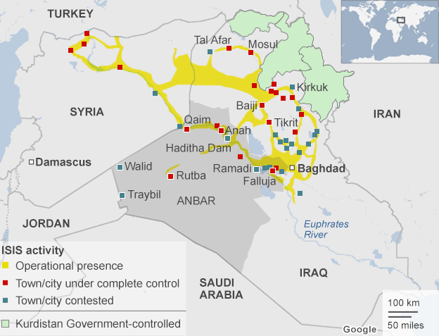 ISIS controlled areas in Iraq 20140627
