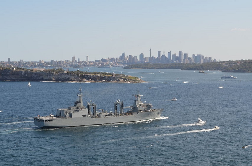 SPS Cantabria entering Sydney harbour in October 2013