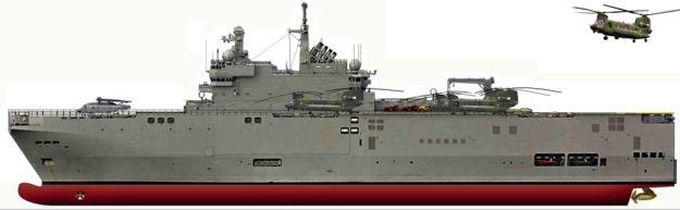 Mistral-class ship, ‘Sevastopol’ configured as a NATO/Canadian Navy ship. CASR Image