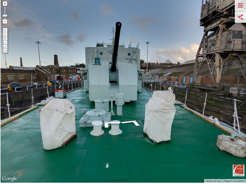 HMS Cavalier virtual tour (via Google Maps)