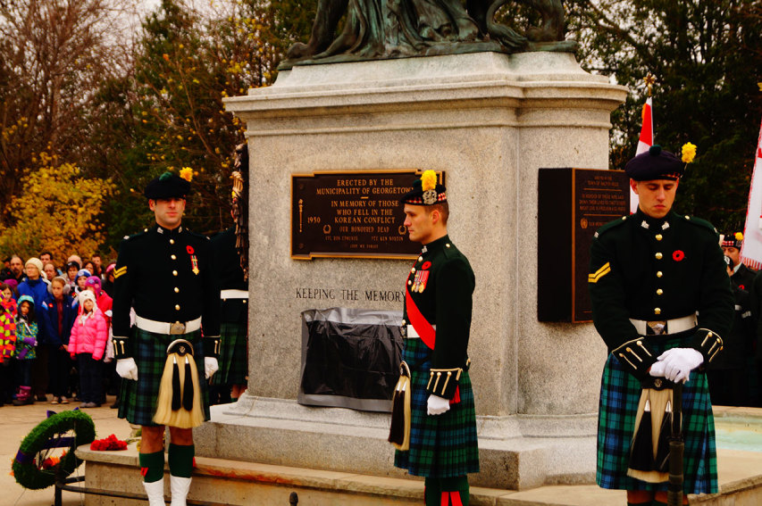 Lorne Scots at Georgetown Cenotaph