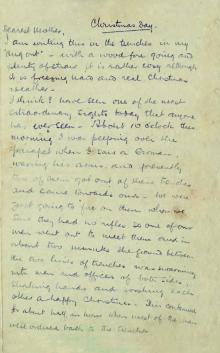 Christmas Truce Letter 1 Credit Royal Mail & Simon Chater