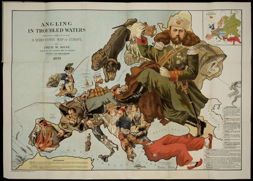 Fred W Rose - Map of Europe in 1899