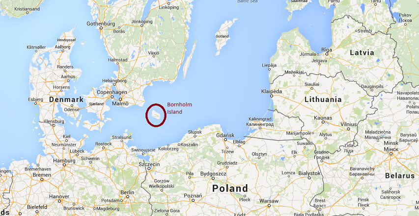 Bornholm Island (via Google Maps)