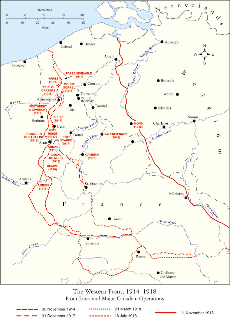 Major Canadian operations on the Western Front – WW1 « Quotulatiousness