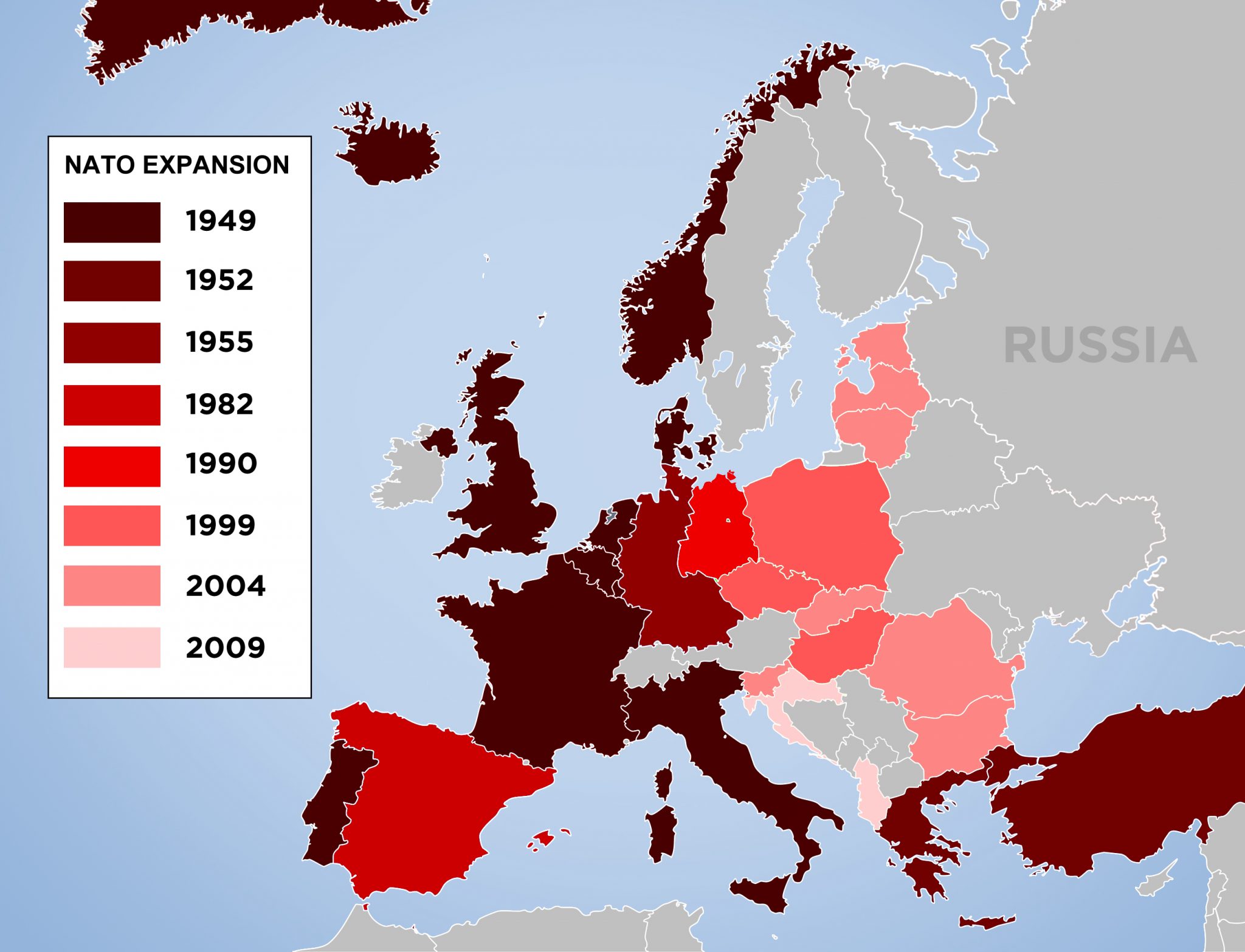 Карта нато 1991